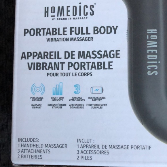 HoMedics® Portable Full Body Vibration Massager in Black - Picture 5 of 10